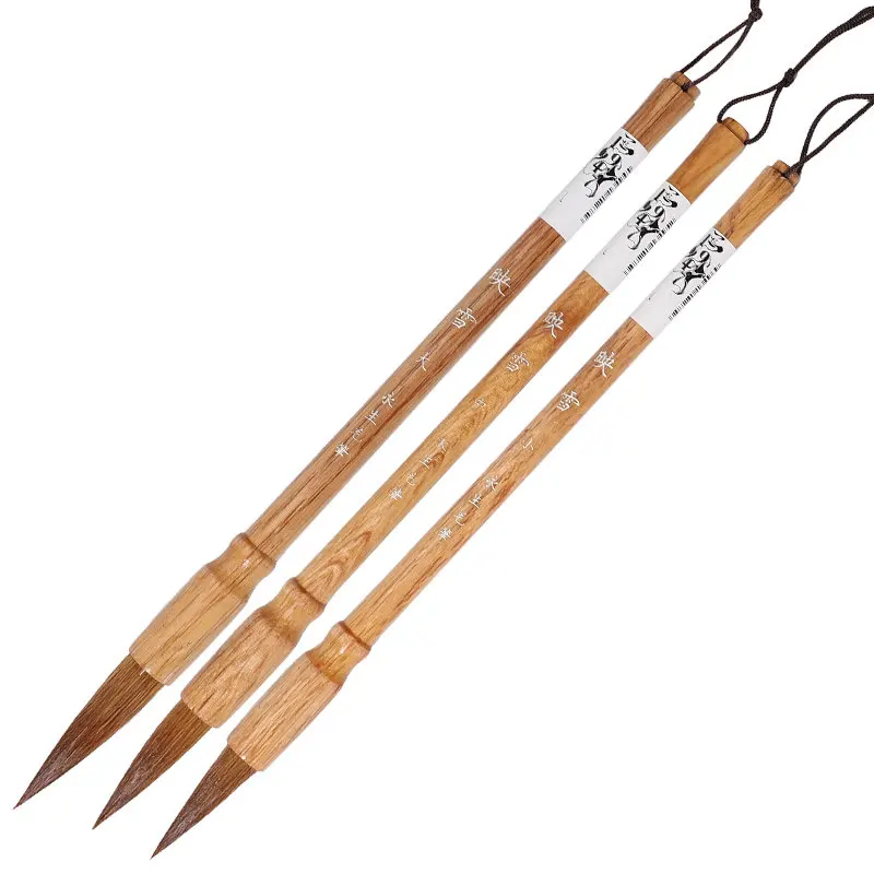 Running Script Chinese Calligraphy Brush Set Weasel Hair Cursive Script Regular Script Writing Brush Calligrafia Painting Brush