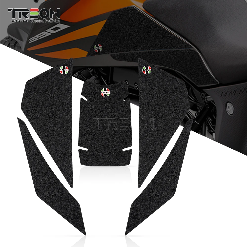 For KTM 390 ADV Adventure 2020 2021 2022 2023 Tank Knee Grip Traction Side Decals Motorcycle Anti Slip Tank Pad Stickers