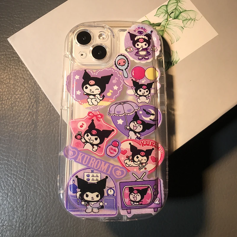 Kuromi Kitty Cat Tpu Case dla Redmi Note 11 10 12 9 Pro 10s 11s 9A 9C 10C 12C 8 POCO X5 F5 X3 M5S M4 Pro Xiaomi Mi 11 Lite Cover