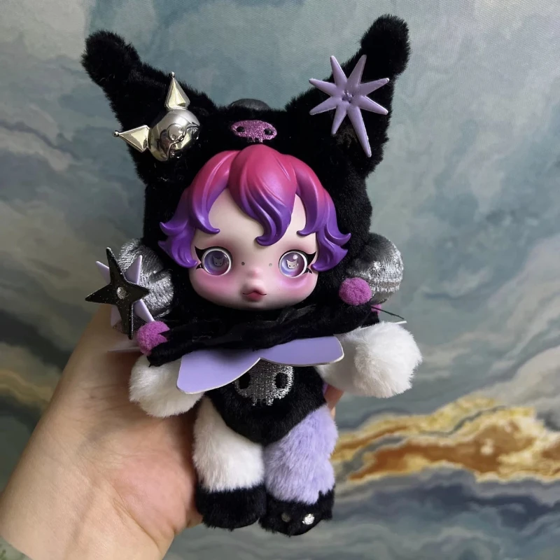 

Popmart Skullpanda My Melody Kuromi Vinyl Plush Toy Cute Doll Keychain Trendy Toy Holiday Day Gift Cartoon Model Garage Kit