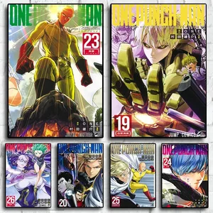 L’anime japonais couvre les personnages du manga One Punch Man, une image pour la peinture sur toile de la pièce, de l’art, de la décoration murale de la maison, des affiches imprimées, cadeau 8 meilleures affiches de ventes One Punch Man - No 7