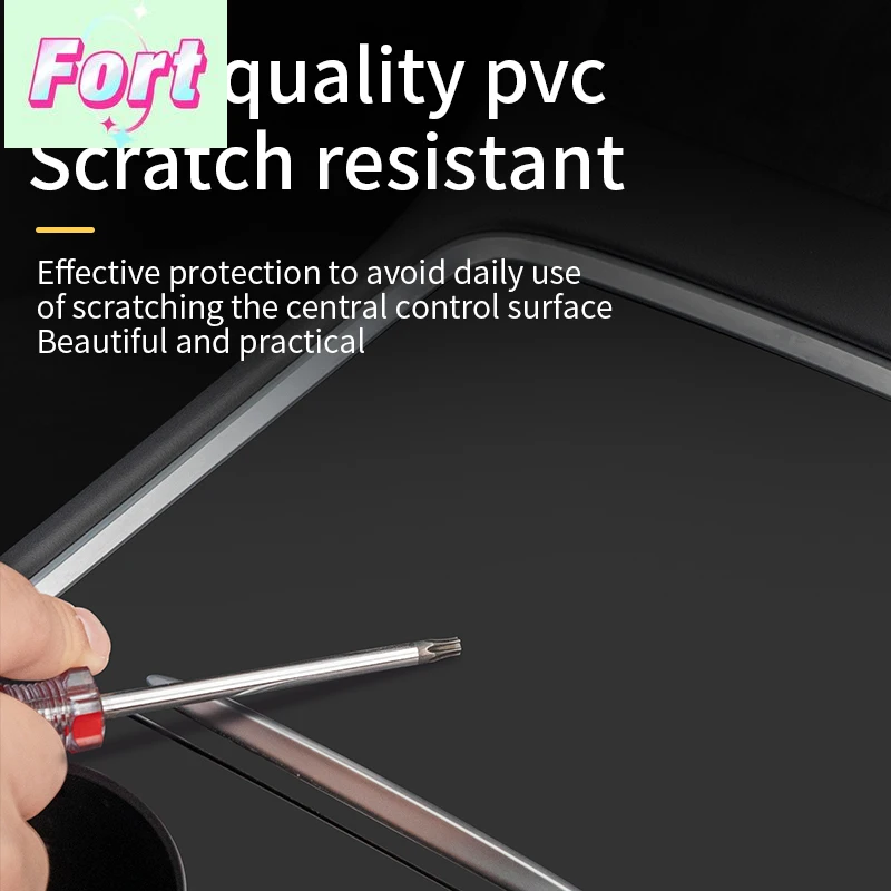 New For tesla model 3 2021-2023/model y 21-24 Central control sticker Central control protective sticker car interior accessorie