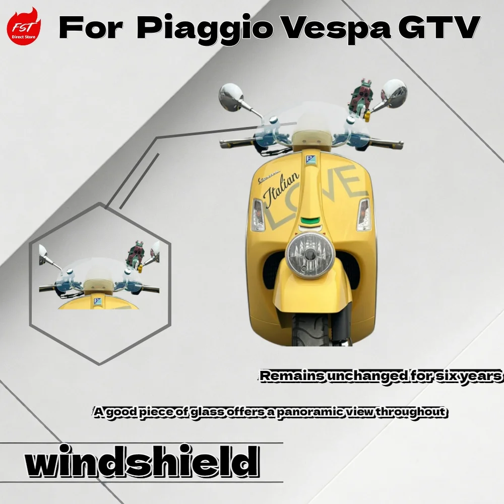 

For Piaggio Vespa GTV Limited Edition Premium Imported Windshield Windproof Chest Guard