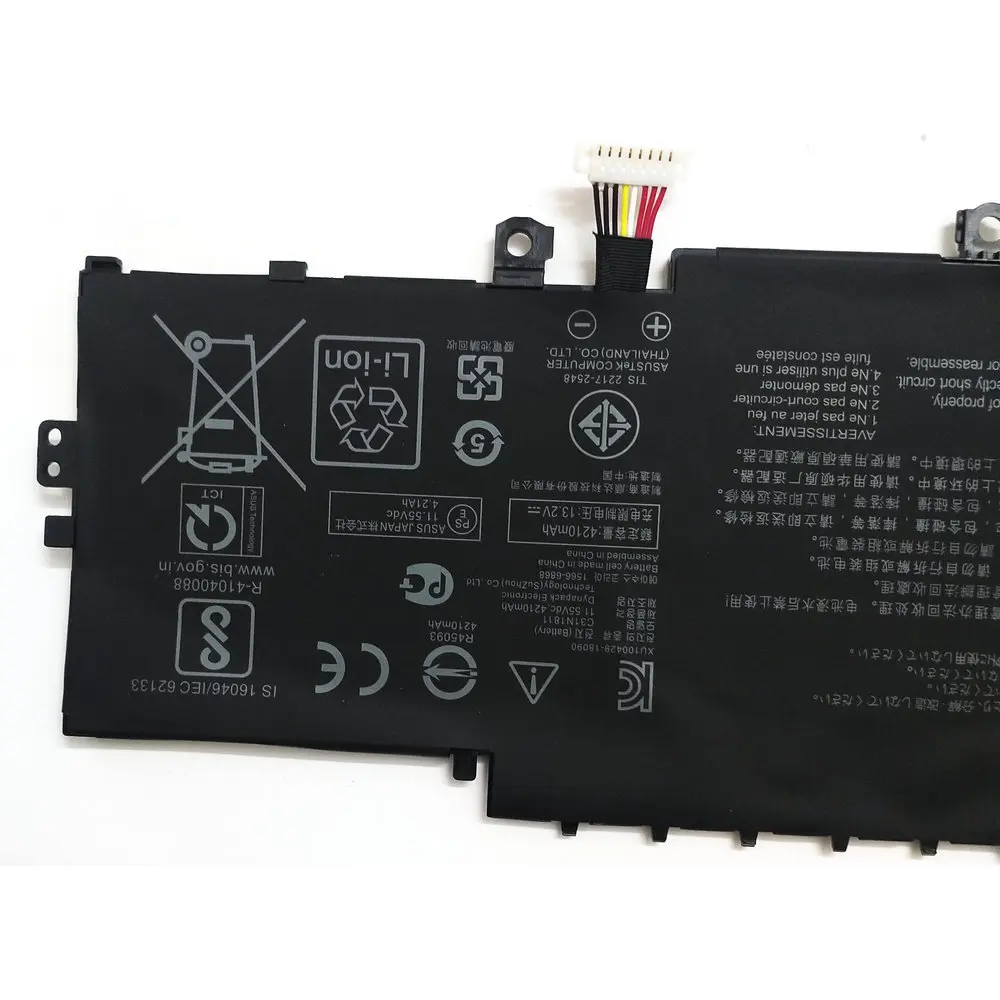 For Asus UX433F UX433FX UX433FN UX433FA U4300FN U4300FA U4300F BX433FN 11.55V 50WH C31N1811 Laptop Battery