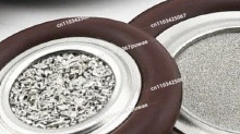High-pressure Resistant Porous Sintered Filter Cartridge Stainless Steel Vacuum Pump Filter Disc Uniform Gas Vacuum Clamp Ring