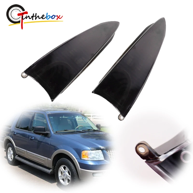 Gtinthebox Car Front Side View Mirror Turn Signal Light Covers For 2003-2006 Ford Expedition & For 2003-2006 Lincoln Navigator