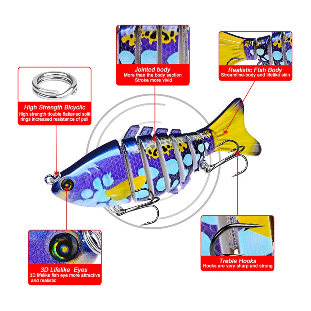 10cm 15g przynęty wędkarskie tonący Swimbait Wobbler sztuczna twarda przynęta przegubowa przynęta akcesoria wędkarskie przynęta szczupak Bass wabik DJY102