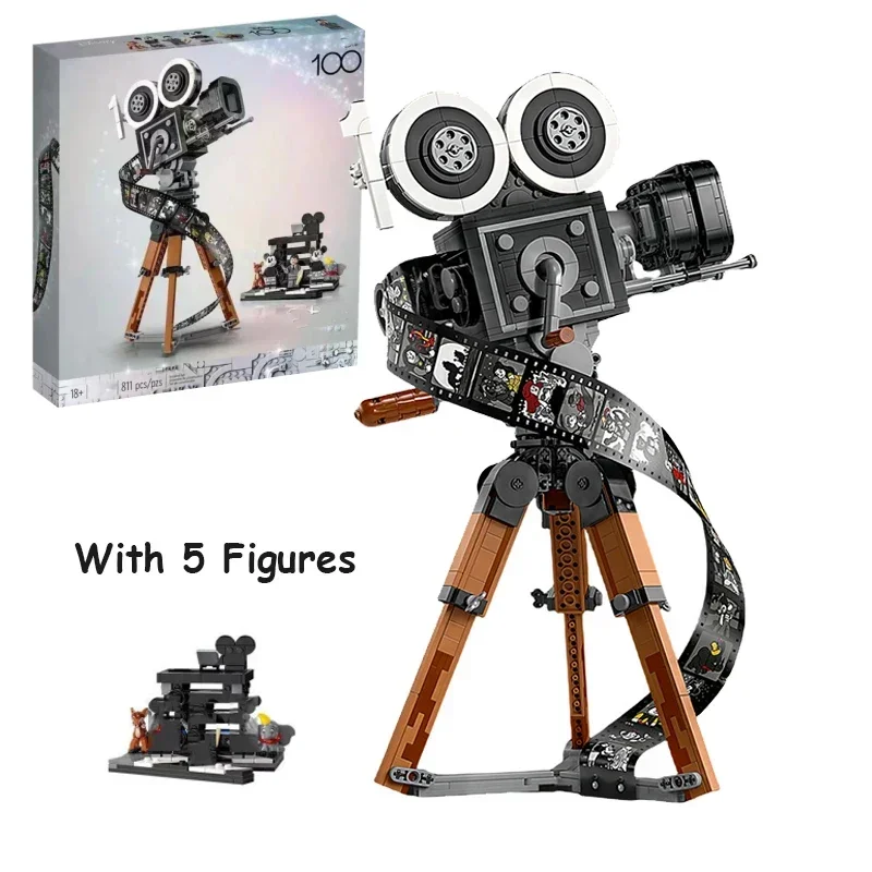 

811PCS Creative Walt Tribute Camera Building Blocks With Figures 43230 MOC Construction Bricks Set Toy Gift For Children Kids