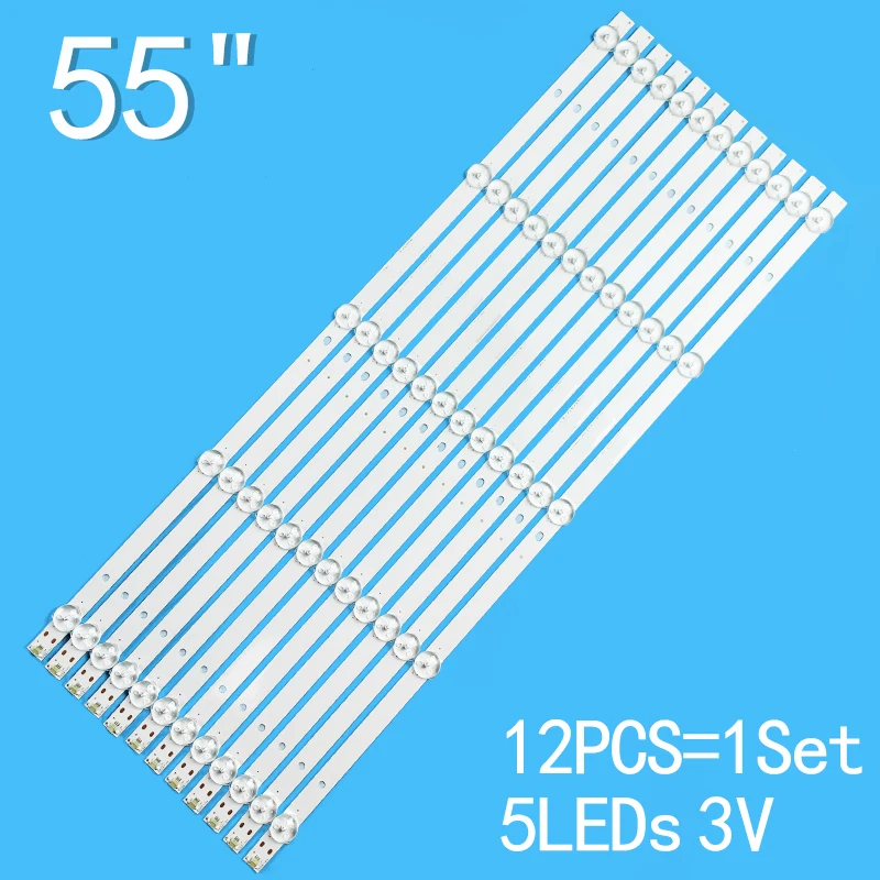 

12pcs AHKK55D05-ZC22AG-10 HV550QUBB05 PTV55174KILED H55B K55S/U55S LED55U60 DLED55KJAH 12X5 0006 0008 MD5548YTSU AKZANA78H6