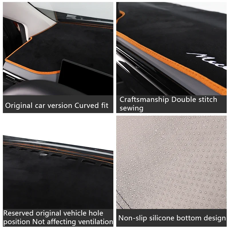 For MG 4 MuLan Instrument Panel Sunscreen Light Proof pad Heat Insulation Anti Slip Dashboard Protective Mat Auto Accessories