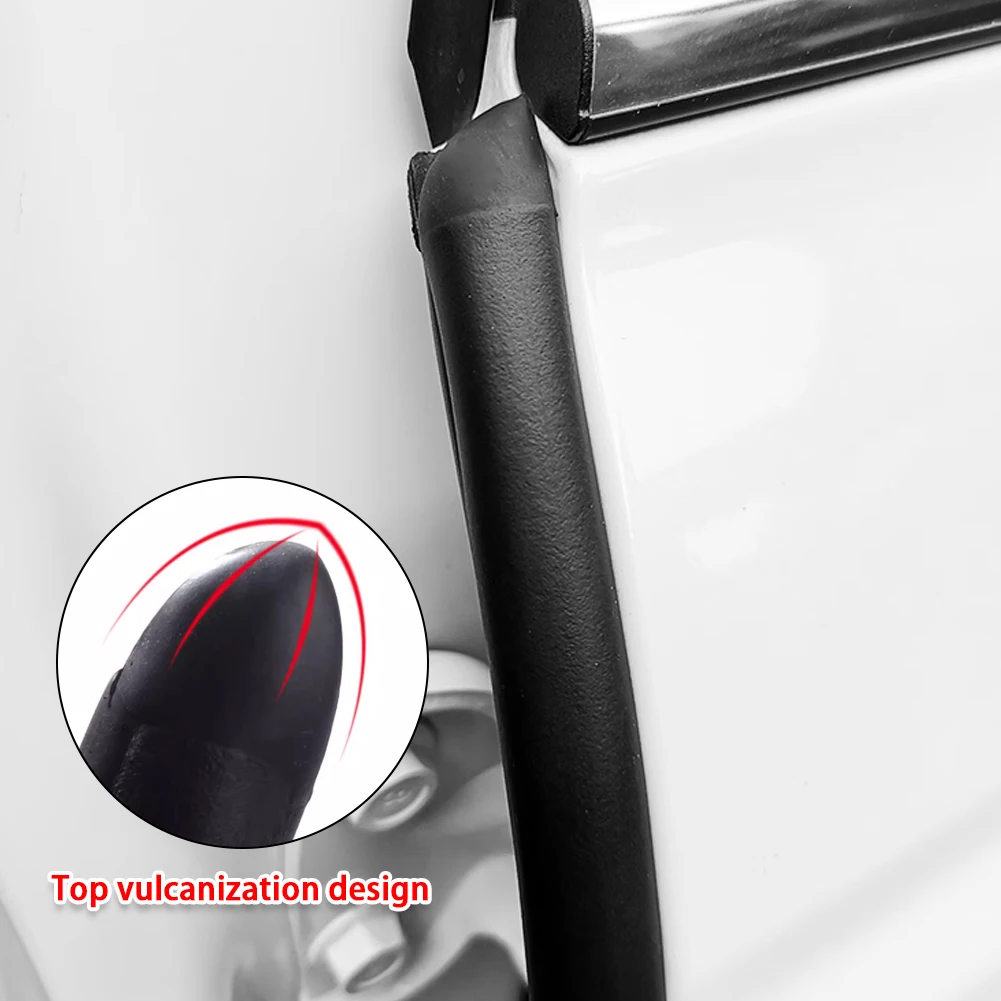 For B Pillar Car Rubber Stickers Seal Strips Door Edge Protection Weatherstrip Sealant Guards Insulator Automotive Accessories