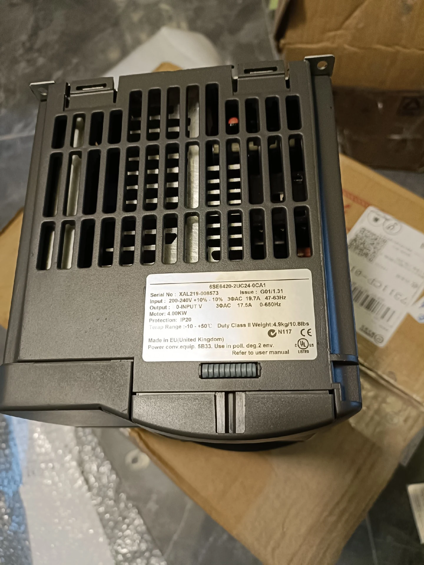 for 6SE6420-2UC24-0CA1 for 6SE64202UC240CA1 Industrial Variable Frequency Drive VFD Inverter Motor Controller Power 5