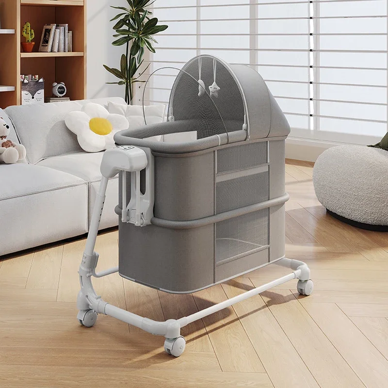 Draagbare kinderbedden Multifunctionele kinderen opvouwbare pasgeboren babybedjes Kinderbedden Luxe babywieg Nachtkastje