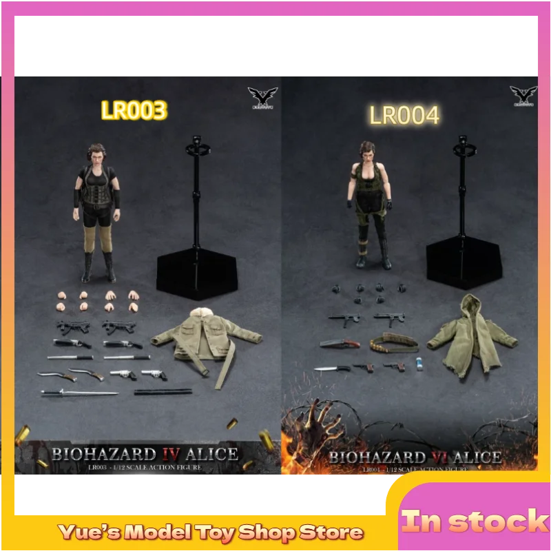

【In Stock】 1/12 LR003 LR004 Biochemical 4 Alice Action Figure Animation Model Toy Collection Gift