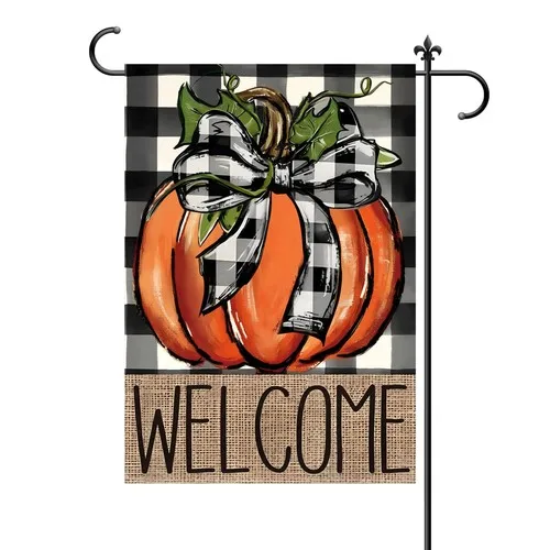 CJYGEGE Fall Pumpkin Welcome Fall Garden Flag for Outside 12x18 Inch, Autumn ... YYZ