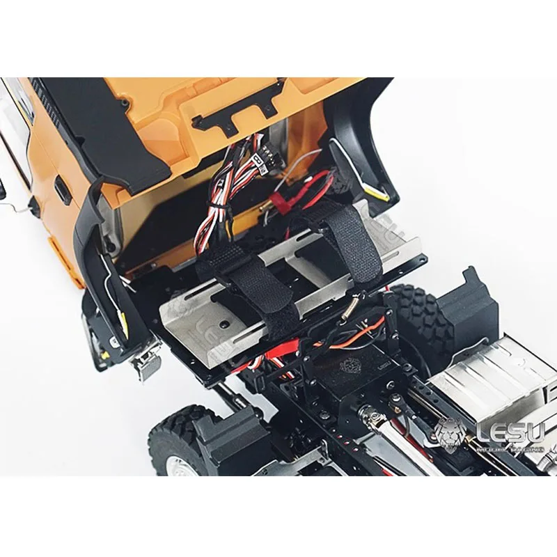 

Second Floor Plate With Battery Box Metal Simulation For 1/14 Tamiya RC for Scania 770S for Benz Romote Control Trailer Parts