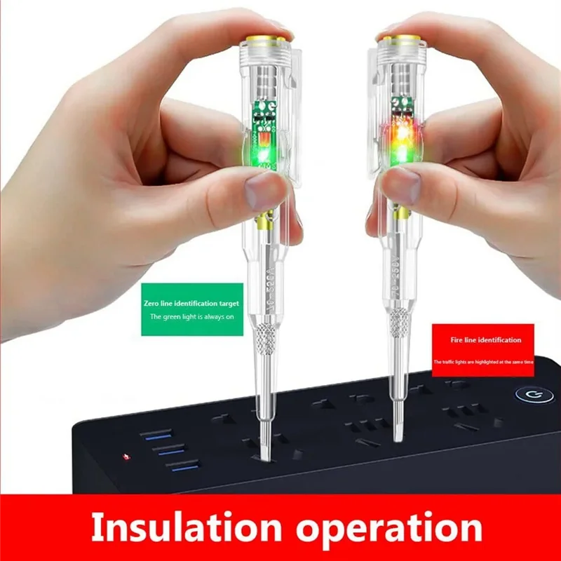 Тестер напряжения в упаковке, ручка-детектор напряжения переменного тока, тестер цепей 70-250 В, электрическая отвертка, индукционный детектор напряжения, ручка-ABHG