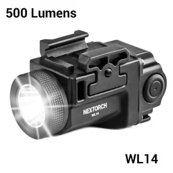 NEXTORCH Weapon Light 500 Lumens Pistol Gun Light Rechargeable Compact Weapon Gun Light Handgun Torch Lamp for MIL-STD-1913 GL