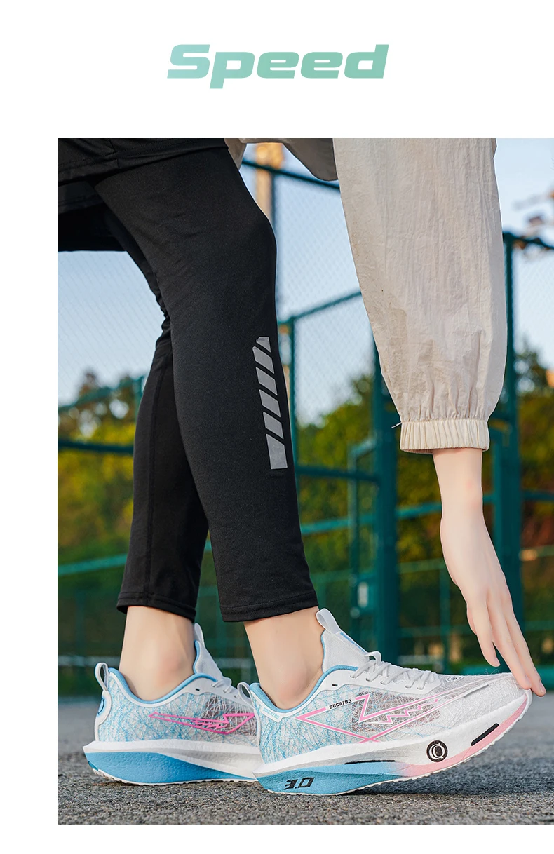 Herren-Laufschuhe mit Carbonplatte für Marathon, Spezial-Sportschuhe, Atmungsaktiv, Leichtgewichtig, Bequeme Damen-Sneaker für Athleten – Detail 17