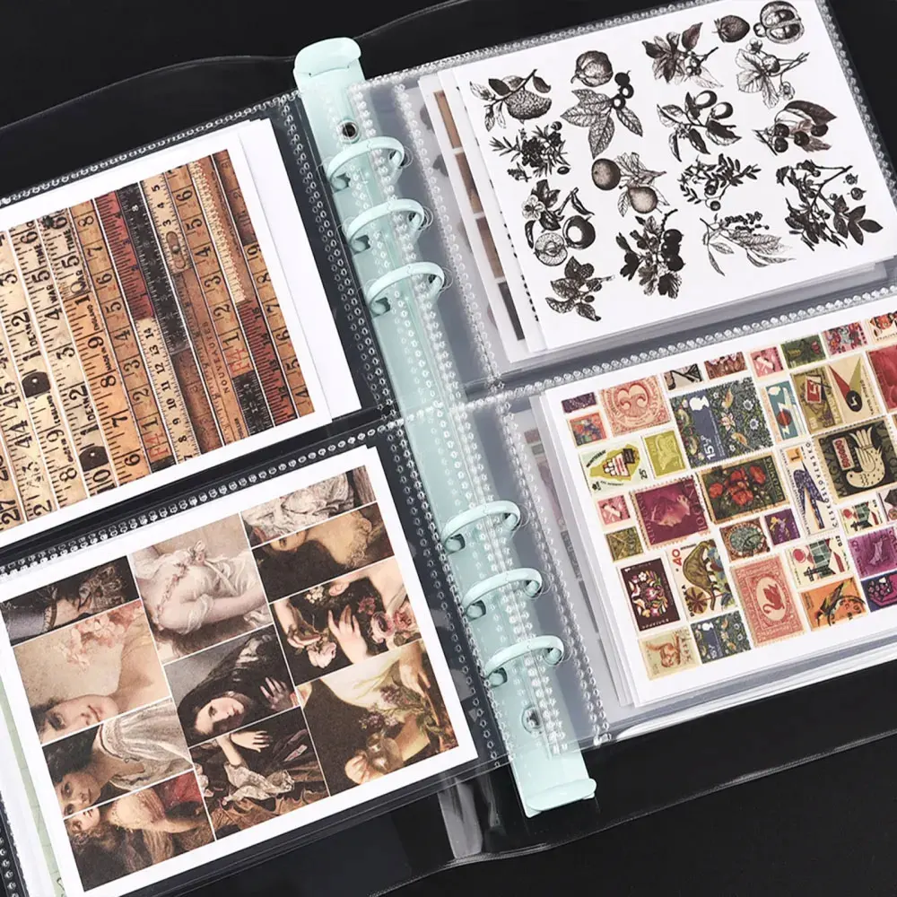 A5 Clear Album Binder Photocards Holder Storage Collesction Sheet Book & Photo Organizer Journal Diary Planner School Stationery