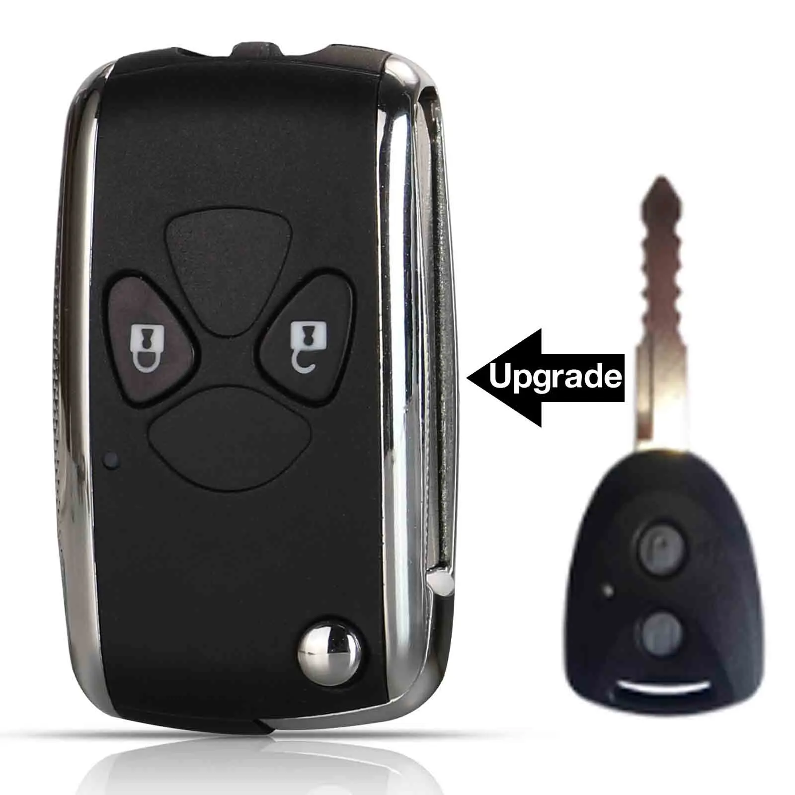 jingyuqin 2BTN Upgrade Modified Remote Car Key Shell Dla Toyota Avanza Calya Wigo Dla Daihatsu Xenia Ayla Sigra Dla Perodua Axia