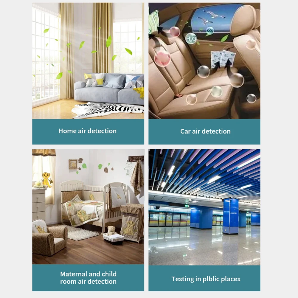 

Измеритель Качества Воздуха 7 в 1 с поддержкой Wi-Fi и датчиком углекислого газа