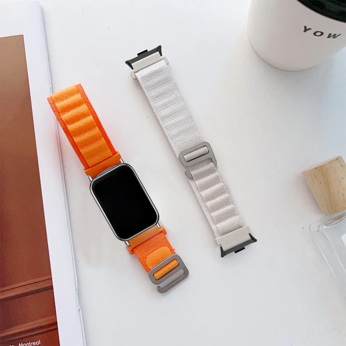 جبال الألب حلقة حزام لساعة Xiaomi Redmi 5 4 سوار النايلون مطاطا حزام الساعات ل Mi Band 8/9Pro Trail Correa الفرقة الملحقات