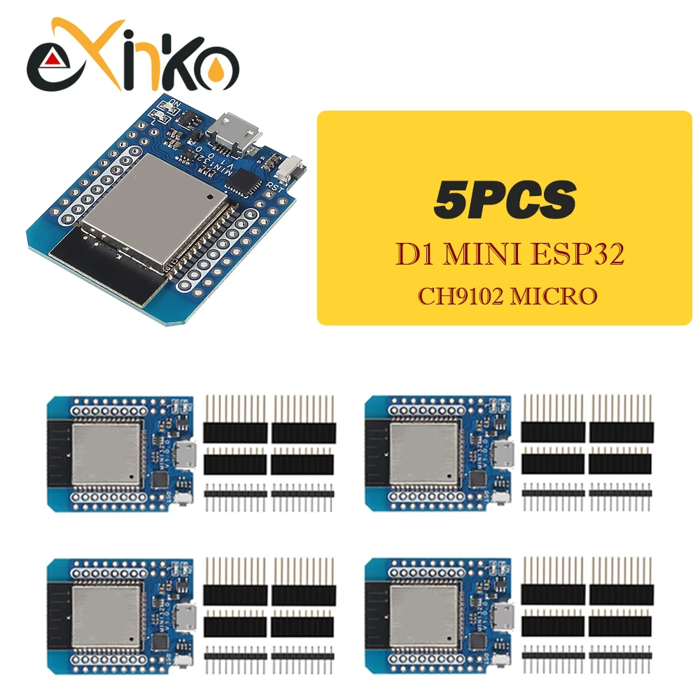 NONE 1-10 Stück D1 MINI ESP32 WiFi+Bluetooth ESP-32 CH9102 Serieller Chip Internet der Dinge Entwicklungsboard 6