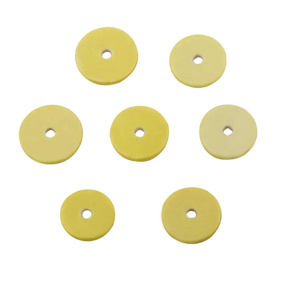 16 in 1 Replacement Elastic Wood Flute Instrument Pads (Light Yellow) flute pad flute repair part Woodwind Accessories