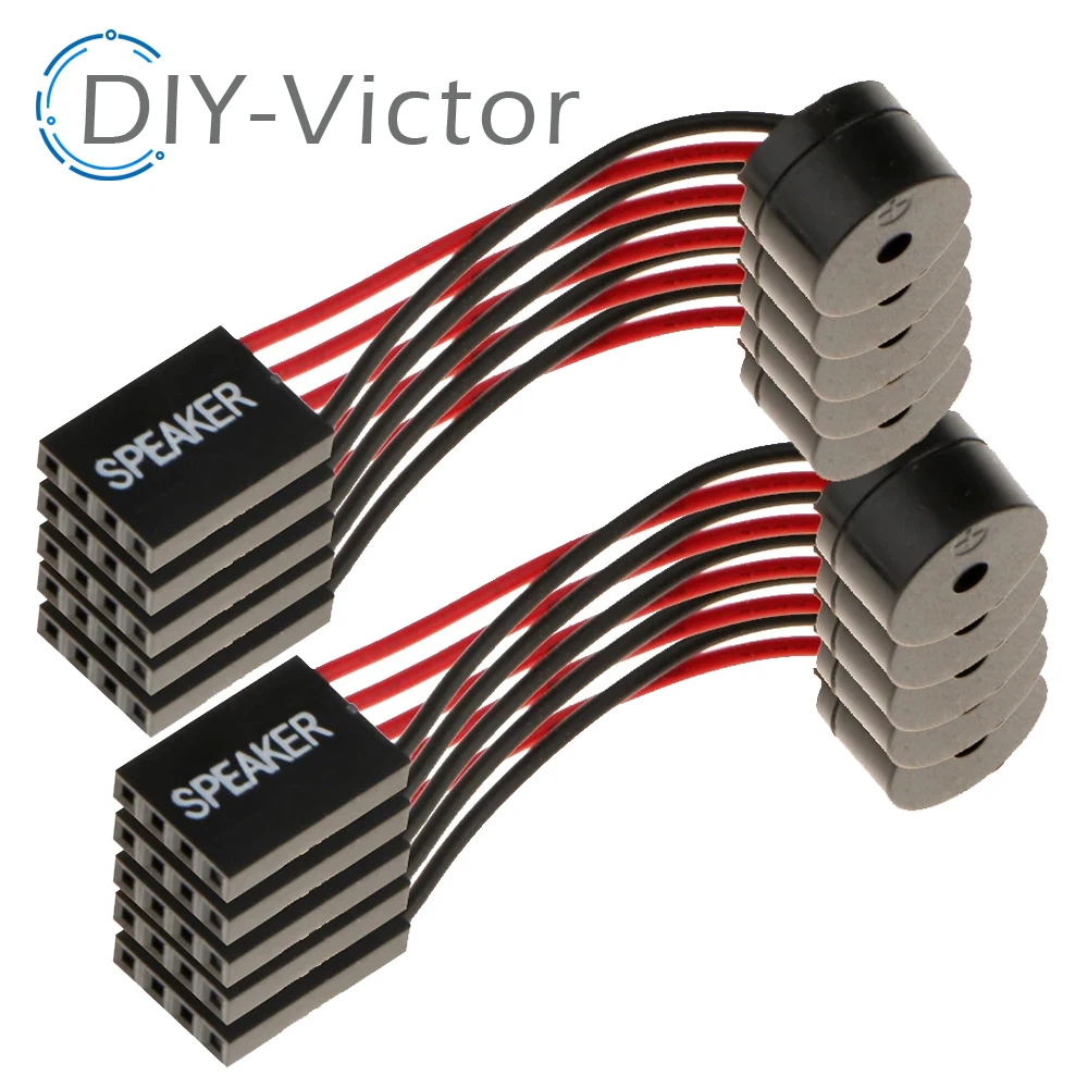 10PCS Mini Plug Speaker For PC Interanal BIOS Computer Motherboard Mini Onboard Case Buzzer Board Beep Alarm NEW