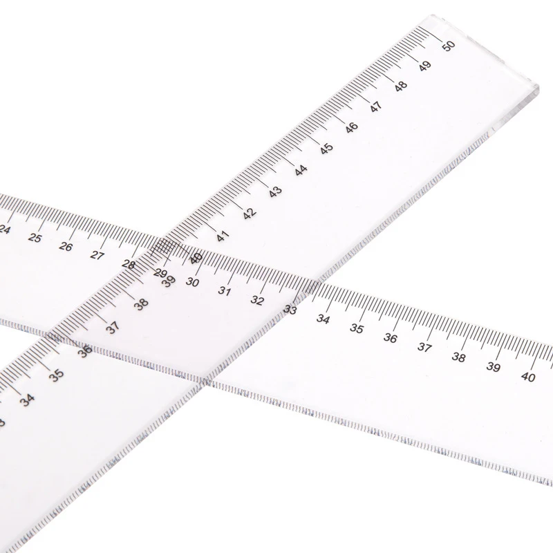 Transparent Straight Ruler,20cm,30cm,40cm,50cm,High Precision Maths Drawing Measuring,Office Learning Stationery Supplies 9703