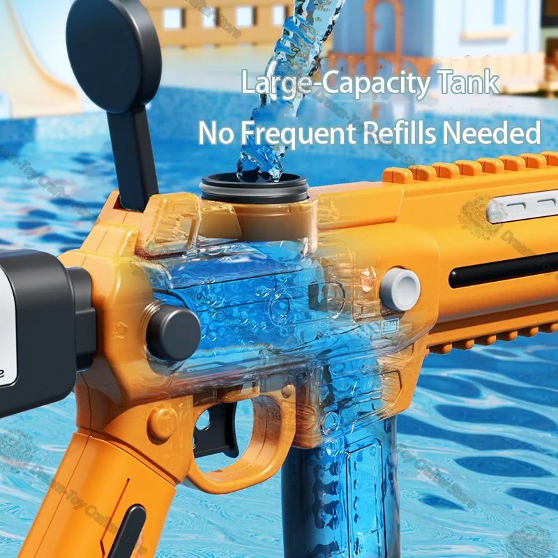 電動水鉄砲のおもちゃ子供用自動高圧強力なソーカー長距離屋外スプラッシュブラスター夏の射撃遊び