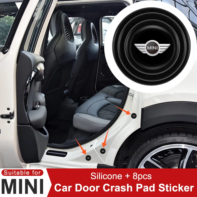 For BMW MINI ONE Cooper S JCW R55 R56 R60 R61 F54 F55 F56 F57 F60 Car Door Shock Absorbing Pad Protective Sticker Accessories