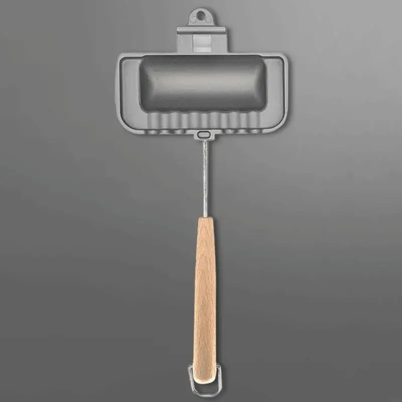 محمصة الساخنة محمصة مزدوجة المقلاة من الصانع شطيرة غير لاصقة فليب شواء الإفطار توست بانيني وافل أدوات الطبخ x3uc