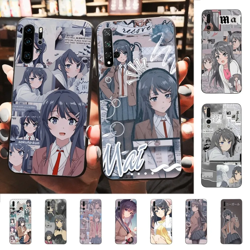 

Anime Mai Sakurajima Phone Case For Huawei P 8 9 10 20 30 40 50 Pro Lite Psmart Honor 10 lite 70 Mate 20lite