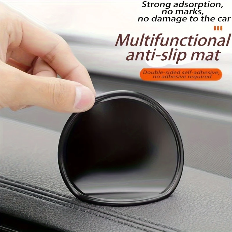 2Pcs Magical Round For Tablet Smart Phone Bracket Anti Slip Mat Sticky Gel Pad For Car Mobile Phone Holder Universal Car Mount