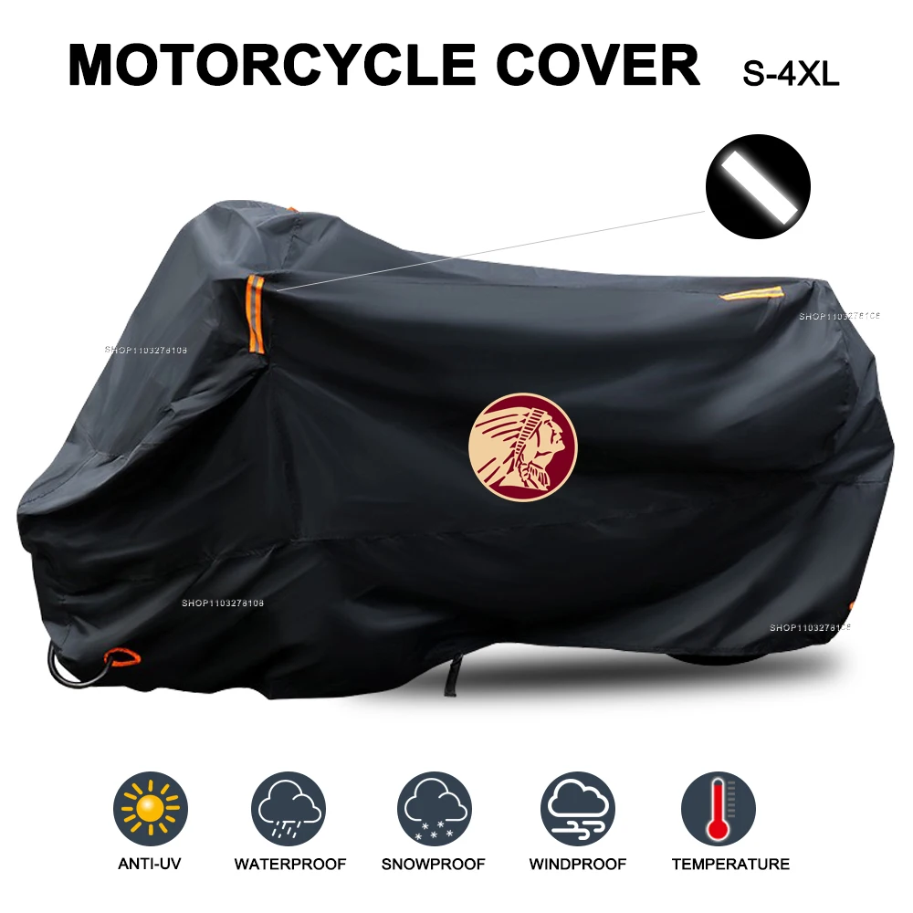 Housse de protection contre la pluie pour moto indien FTR Rally Sport 1200, imperméable, pour l'extérieur, toutes saisons, protection contre la poussière et les UV