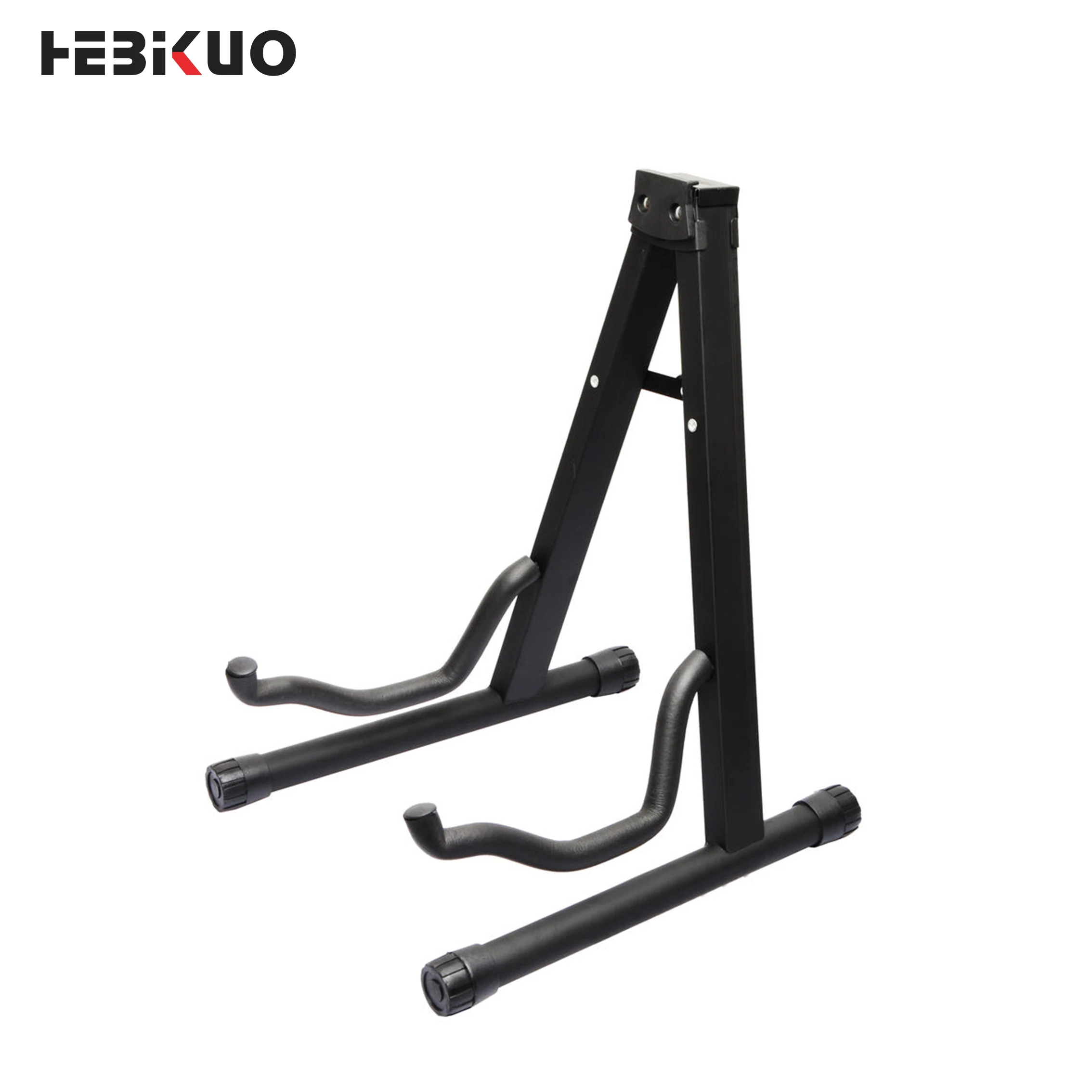 HEBIKUO J-40B Black Portable Foldable Single Floor Guitar Stand For Acoustic Electric Musical Instrument Universal Display