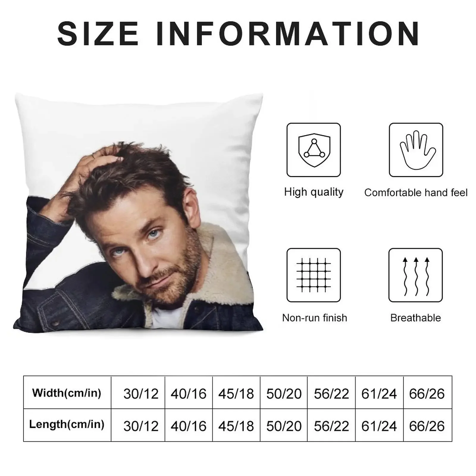 Bradley Cooper Throw Pillow christmas decorations 2025 Cushions pillow