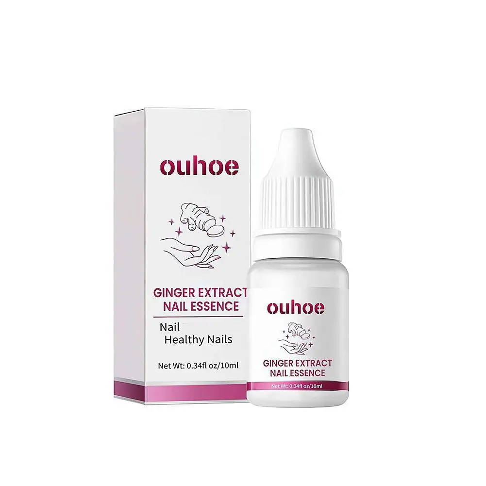 OUHOE 10ml Ginger Nail Essence Nourishing Rough Nails Anti Paronychia Nail Fungal Nail Treatment Essence Hand Foot Care