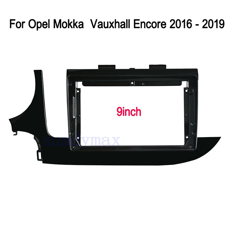 9inch 2 din Car Radio Fascia for Opel Mokka Vauxhall 2016-2018  Double din Radio Fascia Frame Adapter CD Panel Dash Trim Bezel