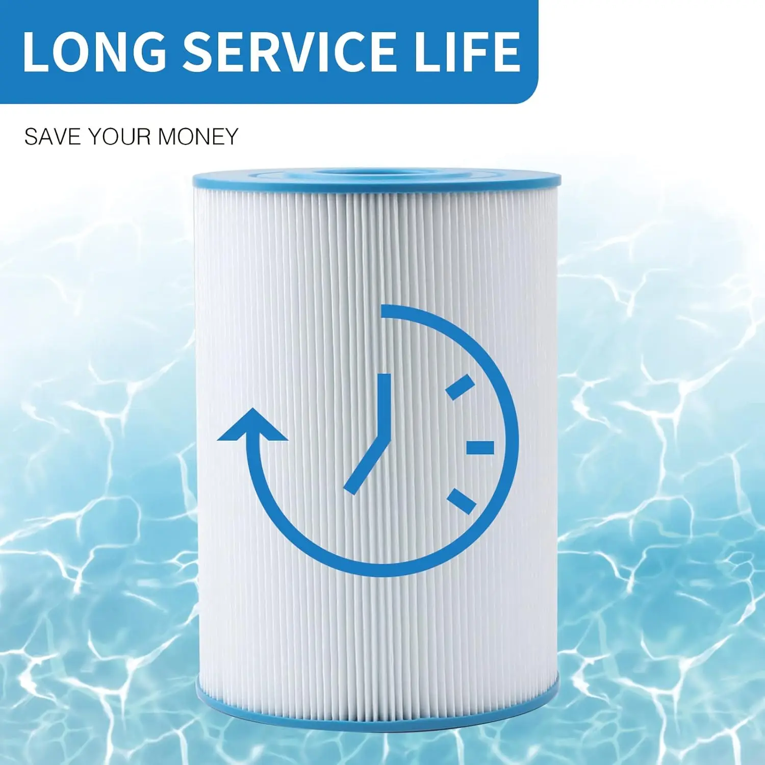 71825 وسائط مرشح بديلة مطوية 5 عبوات، تناسب Watkins 31489، Unicel C-6430، Pleatco PWK30، Filbur FC-3915، 30 قدم مربع #6