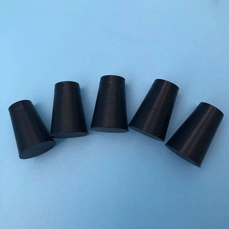 Black Conical Rubber Plug High Temp Silicone Rubber Powder Coating Plug Masking Blanking Hole Plug End Cap Stopper