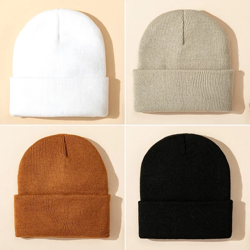 

Winter Warm Baby Knitted Hat Solid Color Baby Boy Girl Cap Beanies Soft Infant Toddler Earmuffs Hat Bonnet