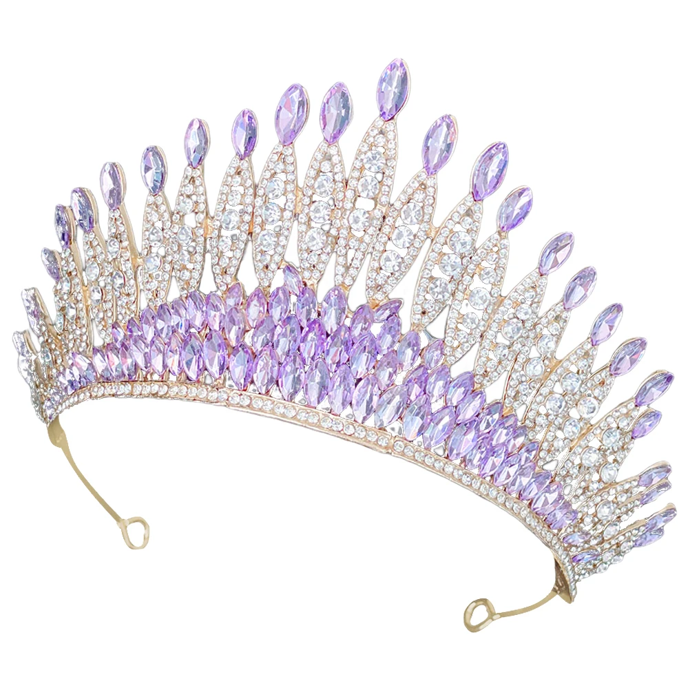 

Rhinestone Crown Hair Accessory Bridesmaid Headb s Party Crowns Women Wedding Tiara Bridal Accessories Birthday Headpiece Water