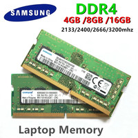 SAMSUNG Memory DDR4 SODIMM RAM 4GB 8GB 16GB 2133MHz 2400MHz 2666MHz 3200MHz Ram Laptop Memoria