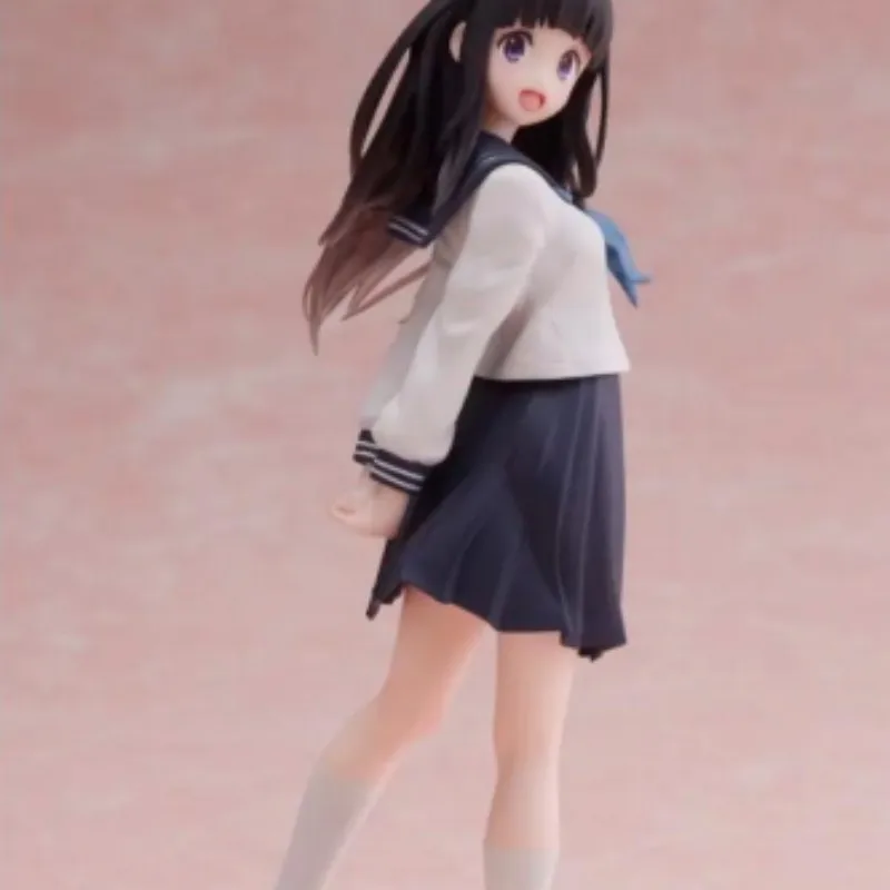 

18cm Anime Figure In Stock Taito Coreful Figure Hyouka Chitanda Eru Original Genuine Kawaii Doll Model Toys Collectible