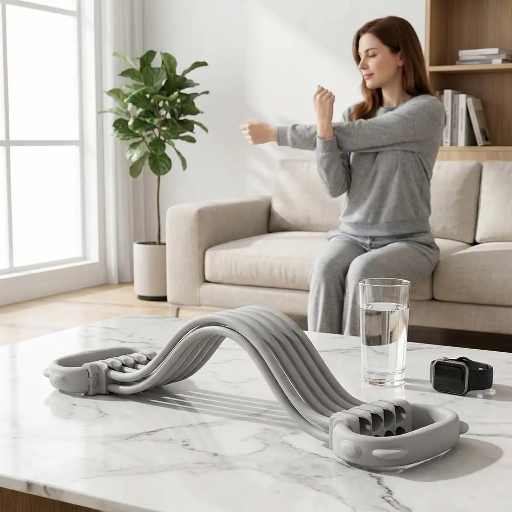 

8-Shaped Design Yoga Elastic Band Back Shoulder Shaping Adjustable Elastic Elastic Pull Trainer Chest Expander Muscle Stretching