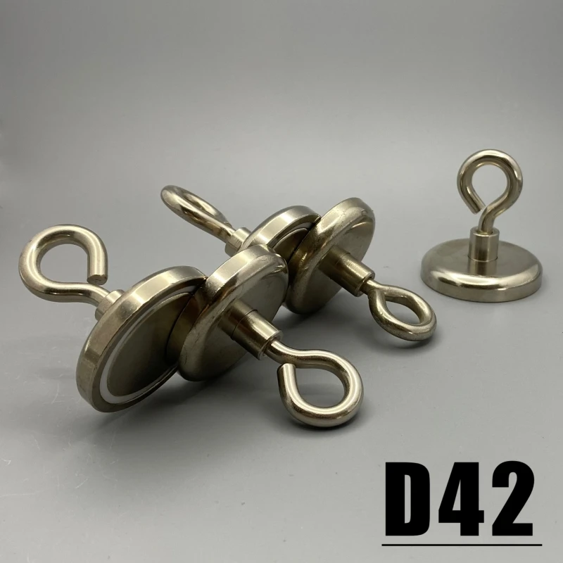 1/2/3/5Pcs Diameter 42mm Salvage Magnets Hook KNF42 Circular Heavy Duty Sea Fishing Hanger Strong Powerful magnet Magnetic Imane