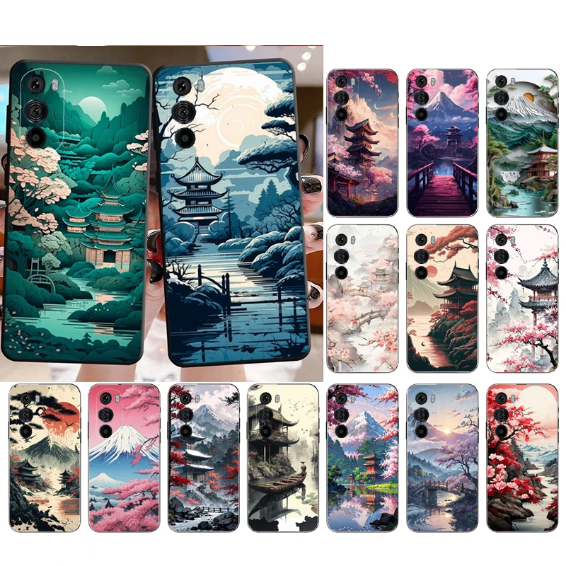 

Japanese Landscapes Mount Fuji Case For Motorola Edge 50 40 Pro 50 40 30 Ultra Neo Fusion Moto G Play G Stylus G Power G 5G